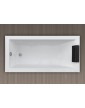 Bañera sin hidromasaje rectangular con reposacabezas ONIX