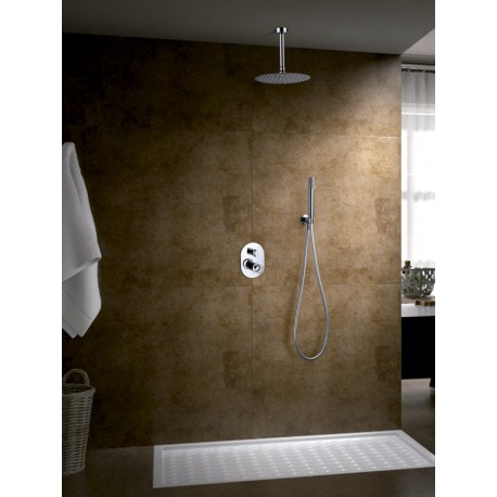 conjunto baño empotrado serie OLIMPIA cromo-ambiente