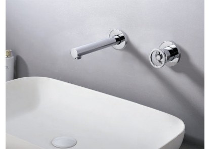 Grifería empotrada lavabo serie OLIMPIA cromo-ambiente