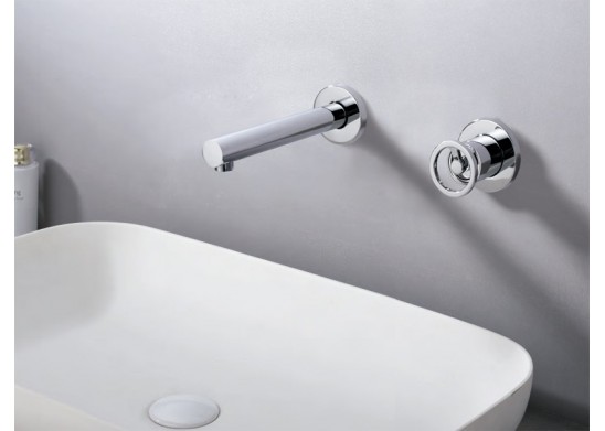 Grifería empotrada lavabo serie OLIMPIA cromo-ambiente