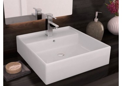 Lavabo sobre encimera SQUARE blanco