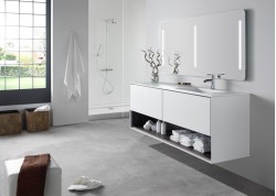 Mueble lavabo serie ZOE, 2 cajones + 1 cajón interior