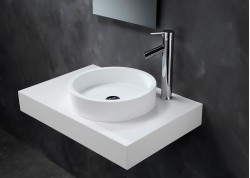 Lavabo sobre encimera CIRCLE de carga mineral