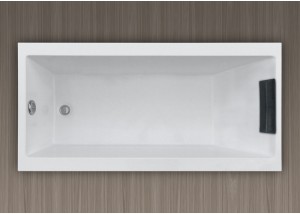 Bañera sin hidromasaje 165x80 rectangular con reposacabezas ONIX