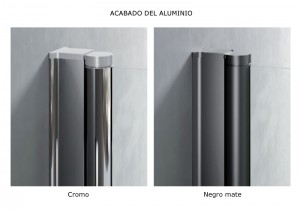 Acabados de aluminio mampara DANUBIO