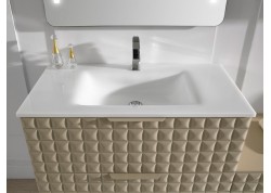 Mueble ZETA acolchado con dos cajones y lavabo