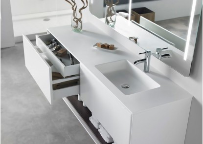 Lavabo integrado solid surface