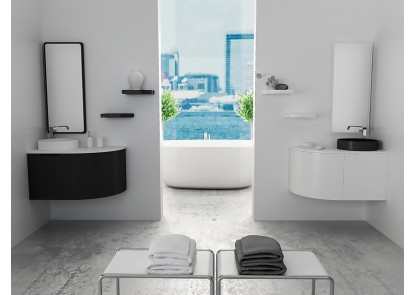 Mueble de lavabo FLAT - 2 puertas