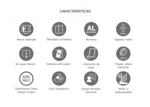 Características mampara SINALOA