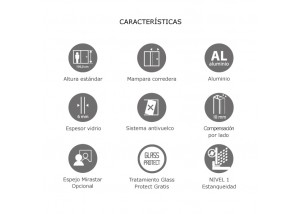 Características mampara CHEYENNE