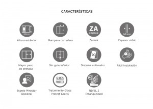 Características mampara RODANO