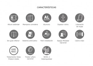 Características mampara ERNES