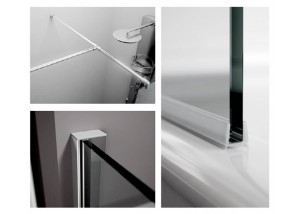 Detalles mampara fija angular GEBA