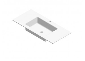 lavabo solid surface con seno centrado