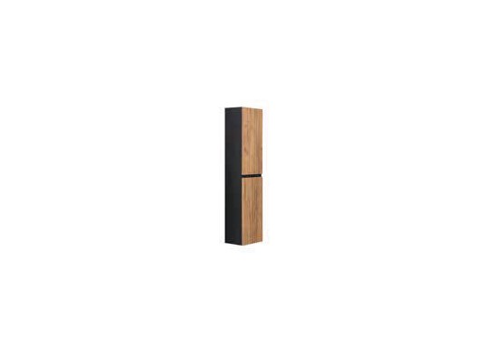 Mueble auxiliar PRISCILLE roble/negro