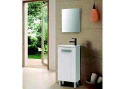 Mueble de lavabo pequeño blanco