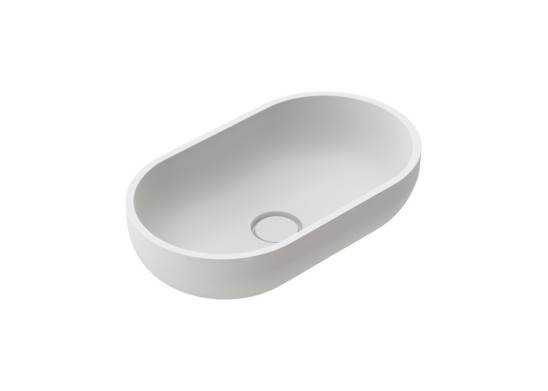 Lavabo de resina ovalado 60x35x15 LENON