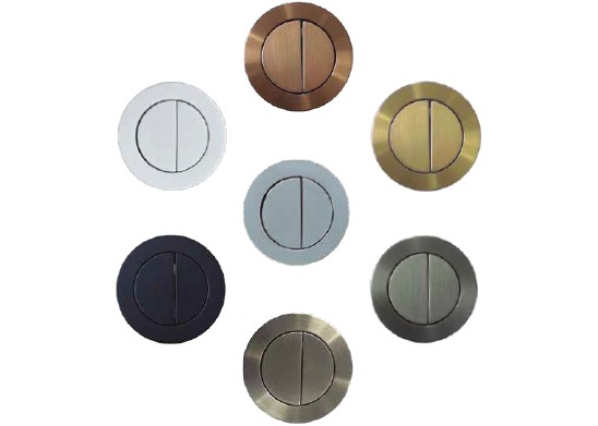 Pulsador colores para inodoro de tanque bajo