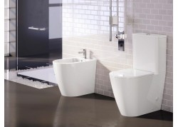 Conjunto Inodoro y bidé blanco Nápoles