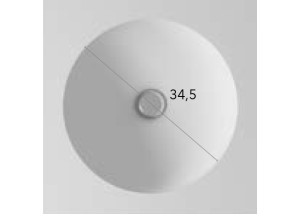 medidas lavabo redondo solid surface PISA