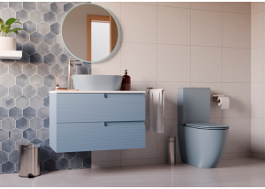 Conjunto sanitario color azul bígaro FRADES