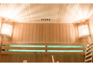 Sauna Tradicional ST-2000, detalle de iluminación interior