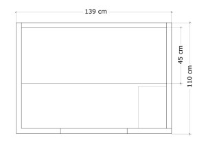 Sauna Tradicional ST-2000, dimensiones