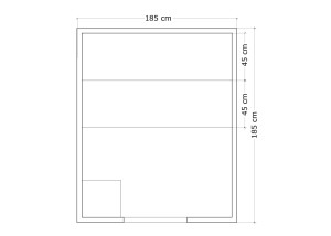 Sauna de Vapor Tradicional  ST-4000, dimensiones