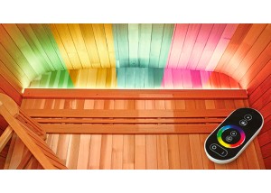 Sauna exterior SE-6000 con cromoterapia LED 7 colores