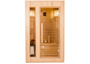 Sauna Tradicional de vapor ST-2020, frontal acristalado