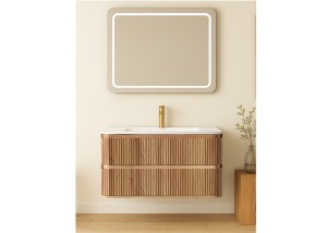 Mueble de baño alistado con 2 cajones