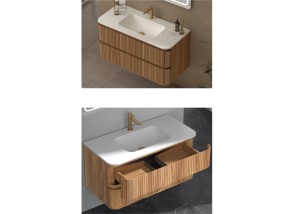 Mueble de baño alistado con 2 cajones interiores