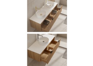 Detalle cajones mueble alistado