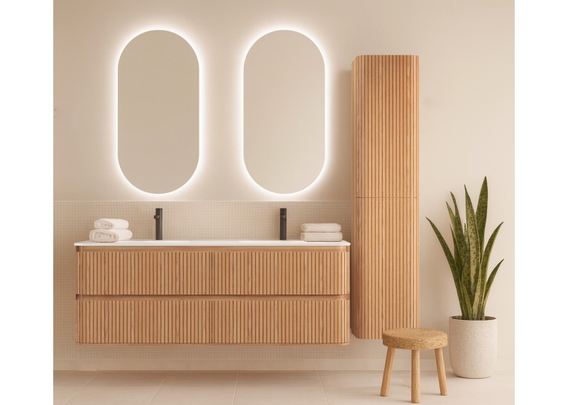 Mueble auxiliar de baño FIJI 160 cm moderno para almacenamiento