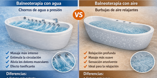 Hidromasaje de agua vs hidromasaje de aire