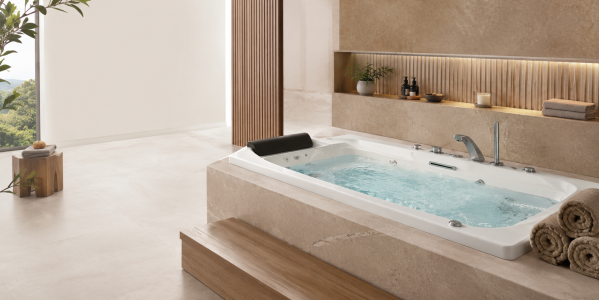 Bañera de hidromasaje empotrada