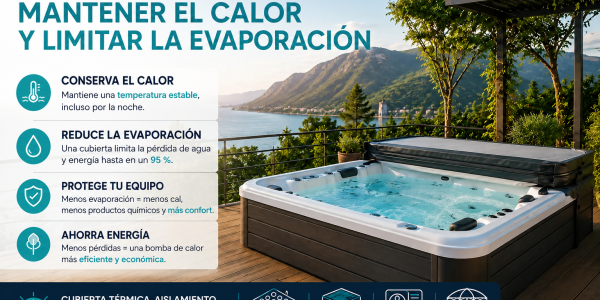 Mini piscina exterior en verano